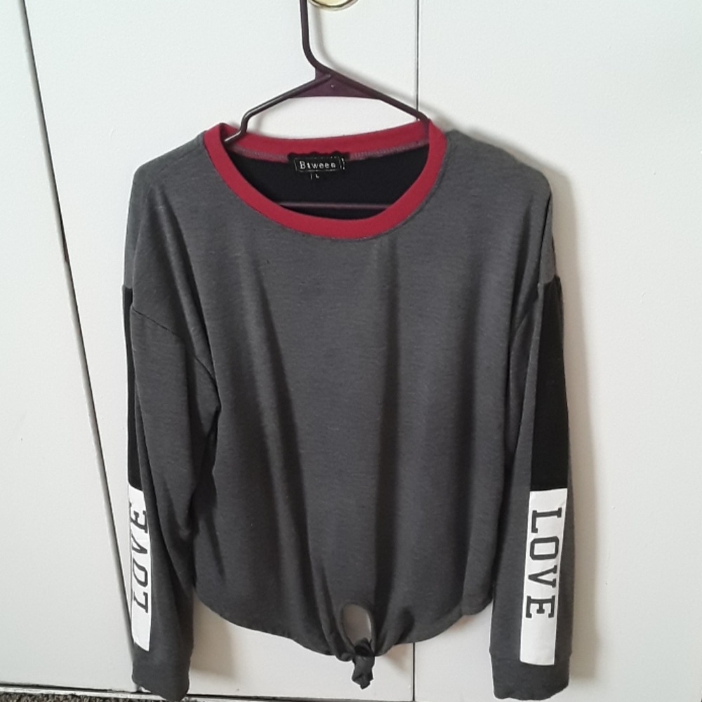 Gray LOVE sweatshirt